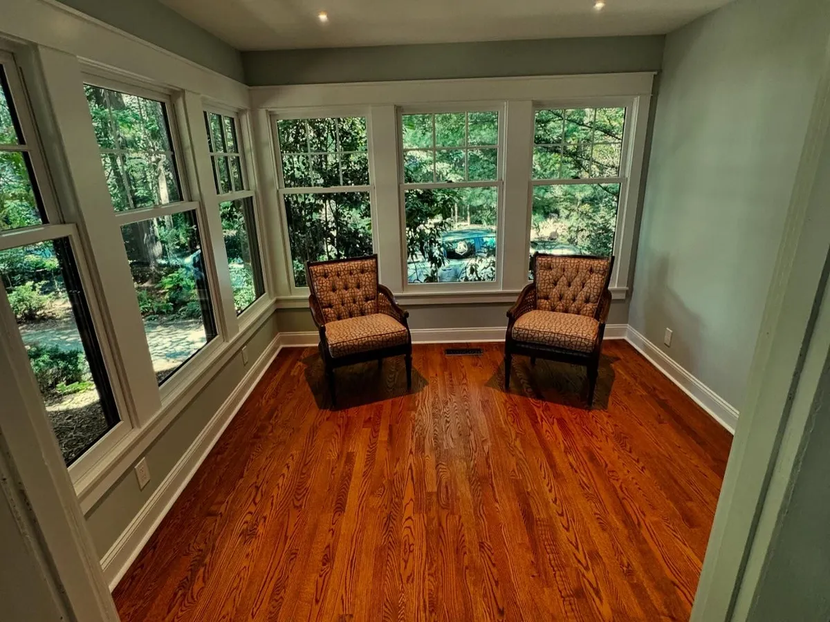 Covered porch project in Asheville